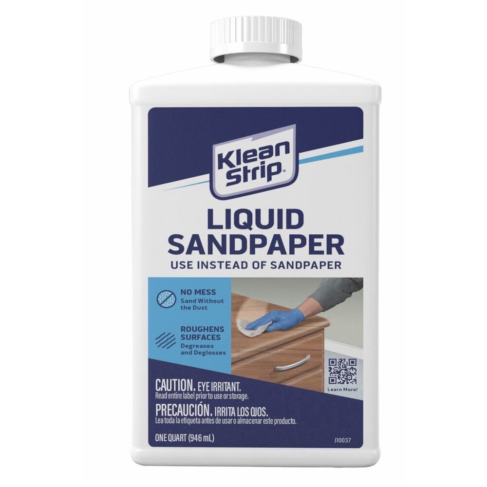 Klean Strip Liquid Sandpaper Deglosser 1 Quart 946mL No Sanding Required
